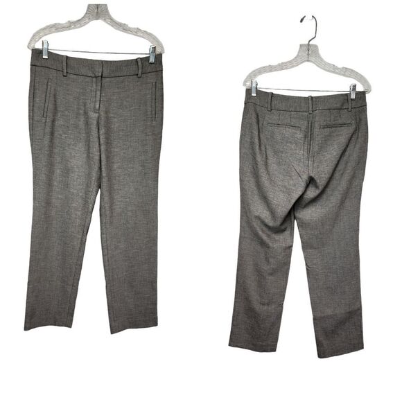 Talbots Newport Curvy Straight Leg Herringbone Gray Dress Pants Size 6P - Picture 1 of 8